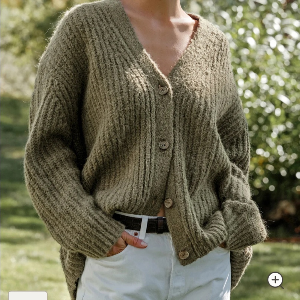 Jenni kayne acrylic/alpaca/polyamire/wool blend cardigan